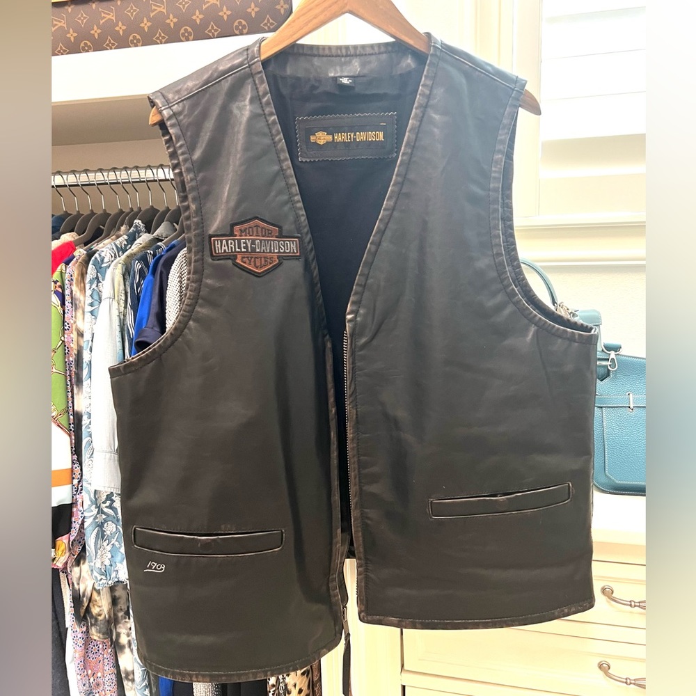 Harley Davidson Men’s leather Vest